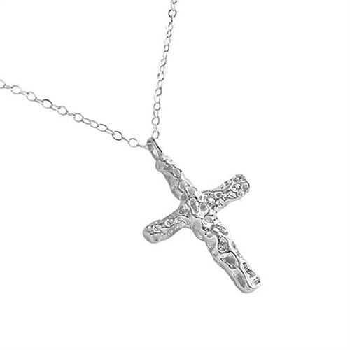 Silver Aminta kors i sterling med kedja