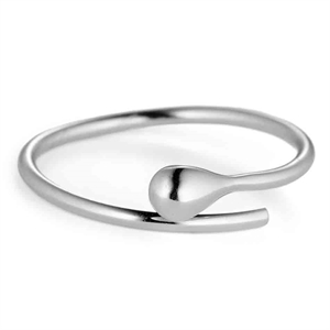 Drop sterling finger ring design