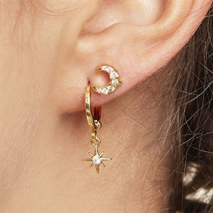 Piercingsticka med CZ / Moon