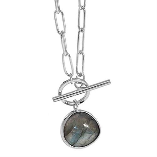 Halsband i opal silver 42 cm